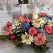 Bali Shuka Wedding - Flower Centerpiece Dinner Table