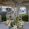 centerpiece with wood branch 