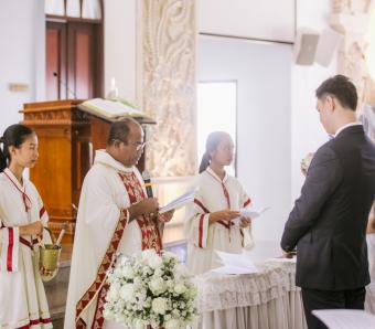 Wedding ceremony catholic church MBSB