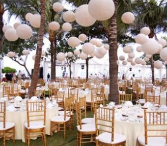 Hilton beach front wedding party 