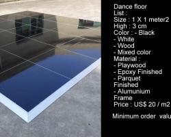 Dance floor black 
