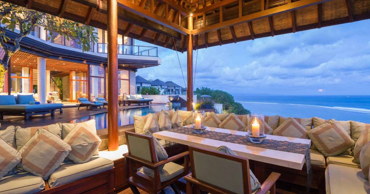 Villa Bidadari Cliffside Estate Pool Pavilion