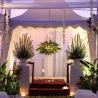 Bali niksoma wedding set up with marquee 