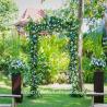 arch flower wedding ceremony plataran canggu 