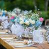 Flower centerpiece long table 