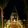 ocean breeze chapel view at night 